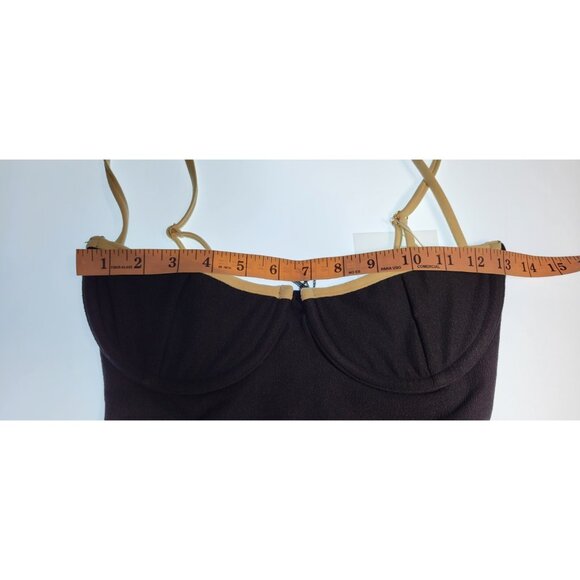 SAME Los Angeles Swim Womens One Piece Built-in Bra Underwired BLack Small - Picture 6 of 8